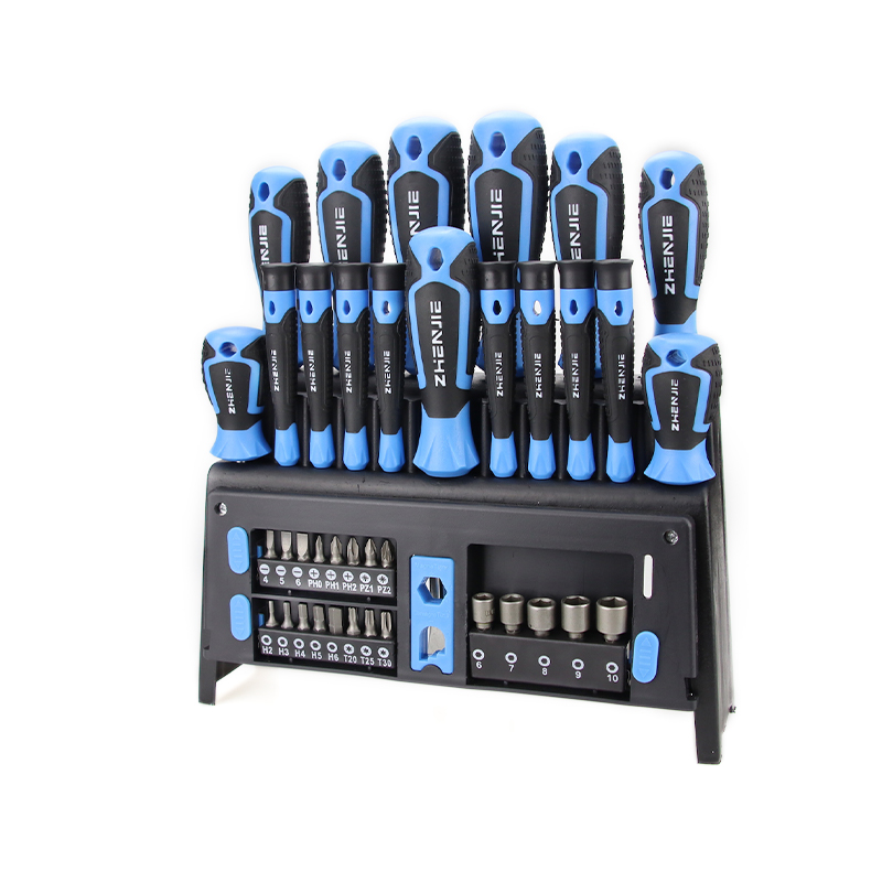 39 st Ergonomiskt utformade handtagsskruvmejselbitsset