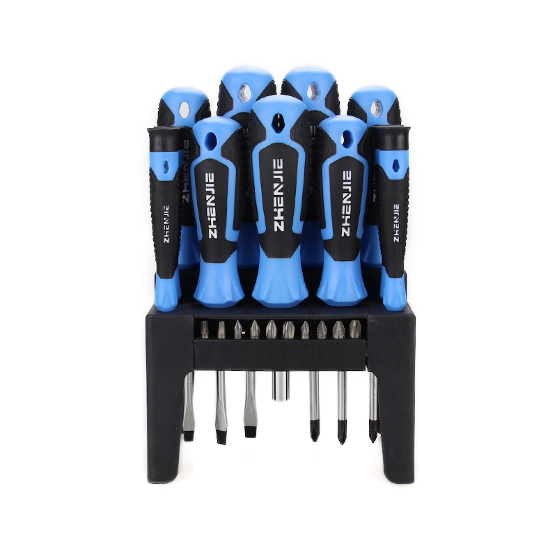 21 st Ergonomiskt utformade handtagsskruvmejselbitsset