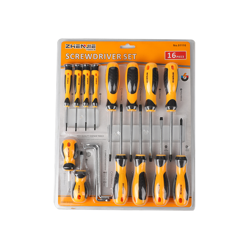 16 st slitsade Phillips & Torx skruvmejsel set