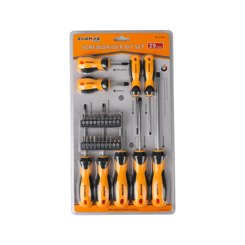 29st slitsad Phillips Pozidriv Torx CRV skruvmejselbitssats