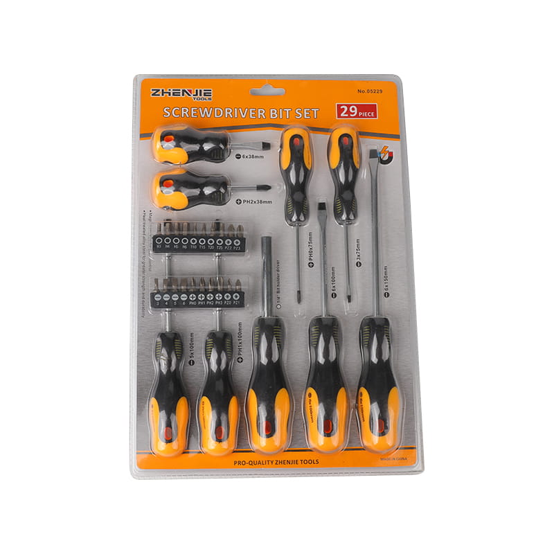 29st slitsad Phillips Pozidriv Hex Torx CRV skruvmejselbitssats