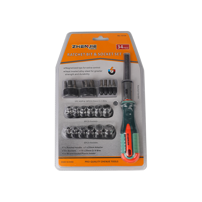 34st slitsad Phillips Torx Hex fyrkantig spärrbitssats