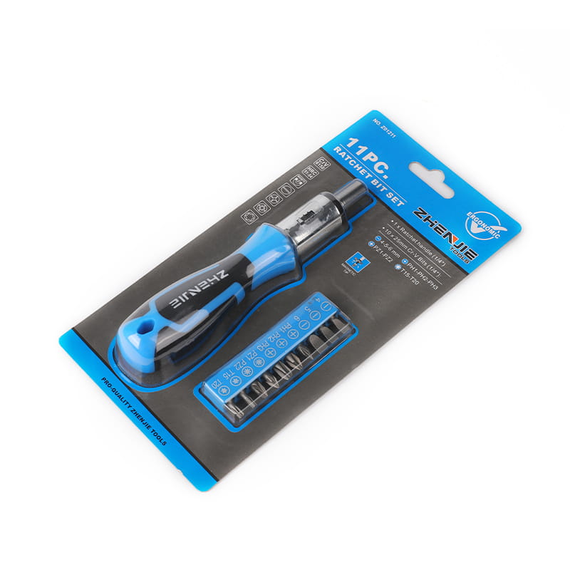 11 st Bits Hållare Driver & Slotted Phillips Pozidriv Torx Bit Set