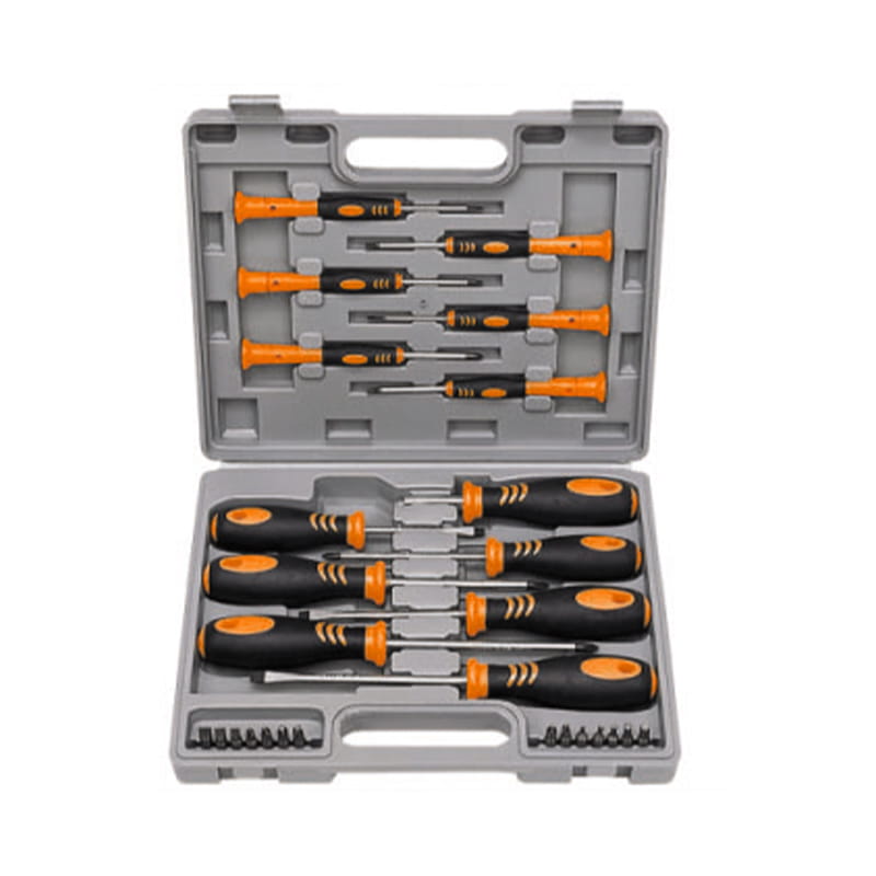 27st BMC Förpackning Slitsad Phillips Pozidriv Torx CRV skruvmejselsats