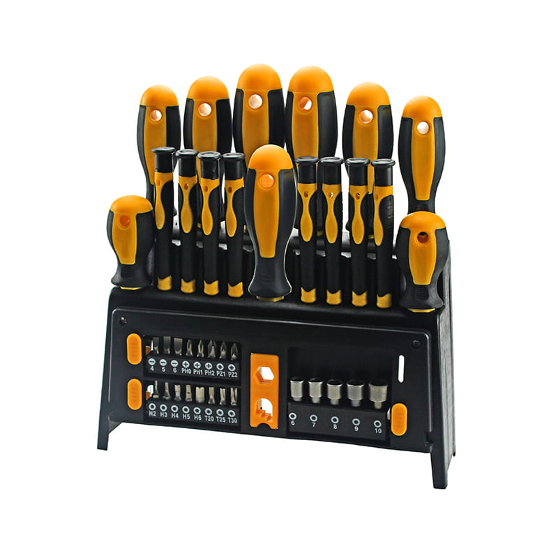 39 st plasthylla & dubbel blisterförpackning Magnetiserad spets CRV skruvmejsel Bit & Power Mutter Set