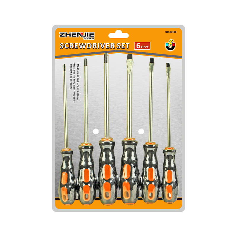 6 st härdade & härdade blad CRV skruvmejsel set
