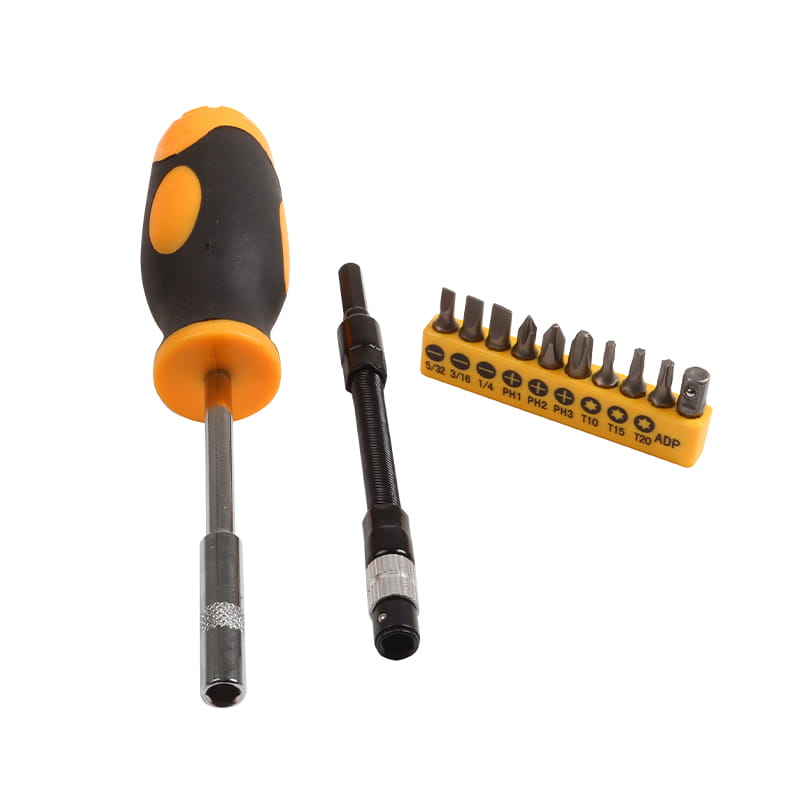 12 st flexibla rör med slitsade Phillips Torx CRV Bits Set