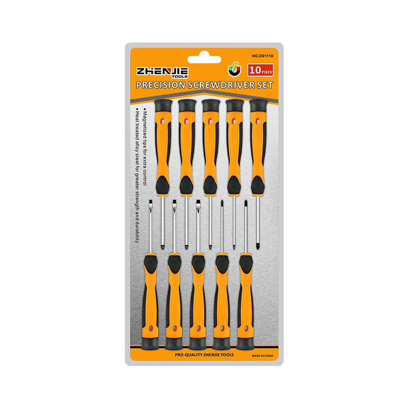 10 st slitsad Phillips Torx precisionsskruvmejselsats