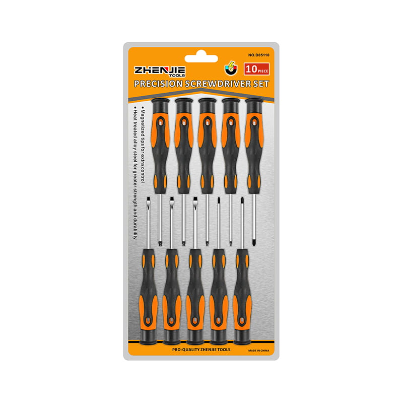 10 st slitsad Phillips Torx CRV precisionsskruvmejselsats